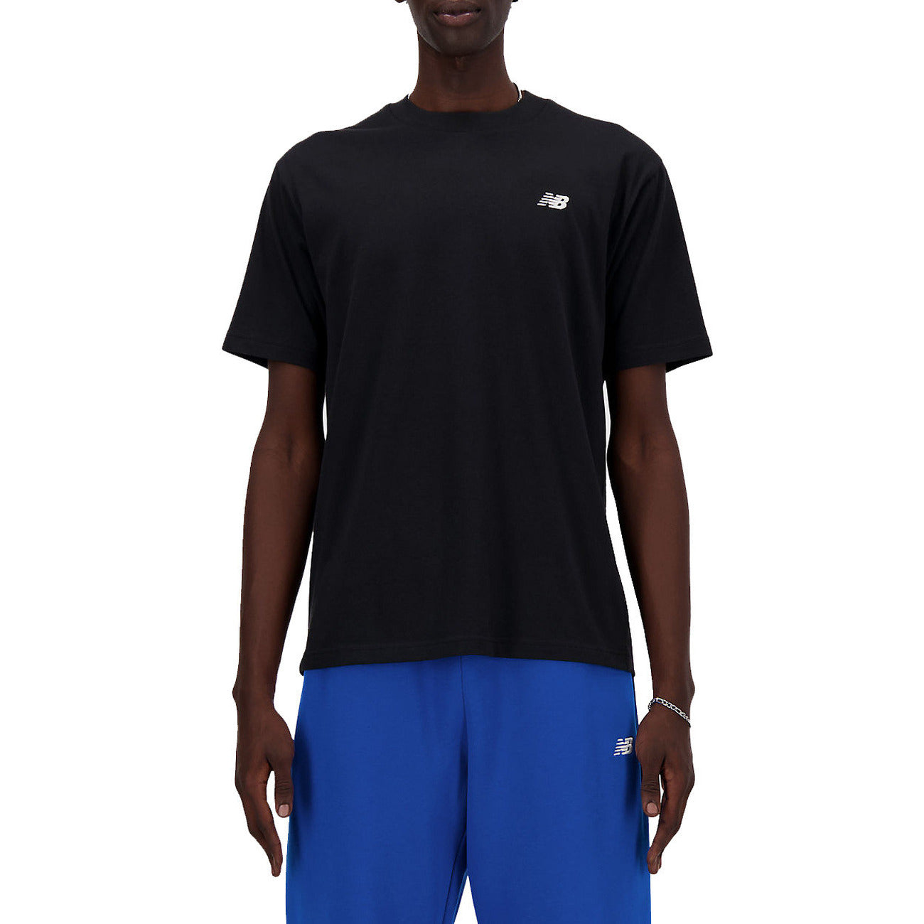2237140 New Balance T-Shirt Nero Monocromo Uomo