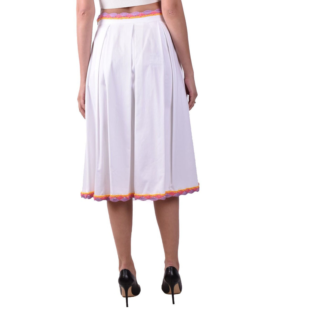 487290 Moschino Gonna Bianca Donna Primavera/Estate