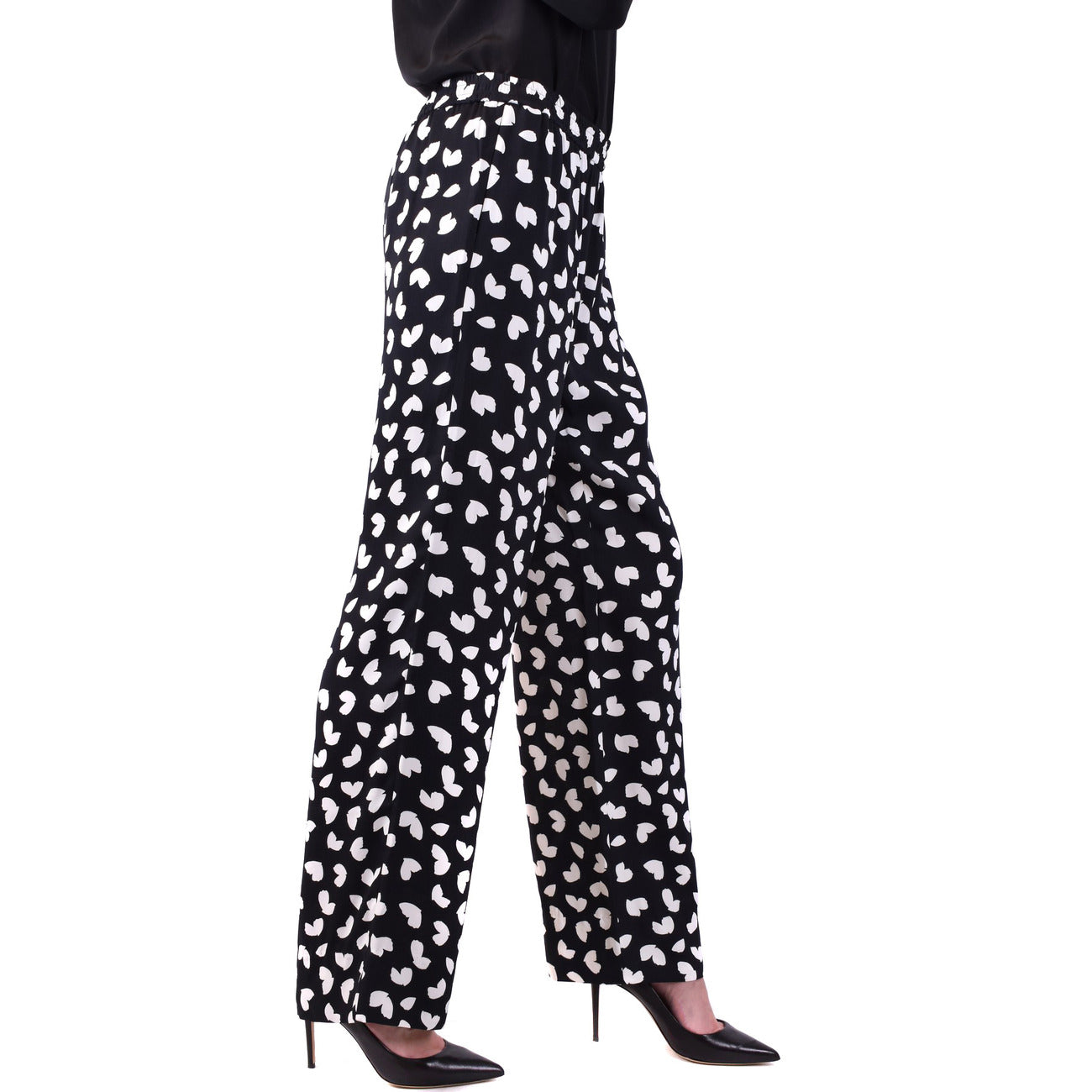 2433301 Michael Kors Pantaloni Neri Floreali Donna