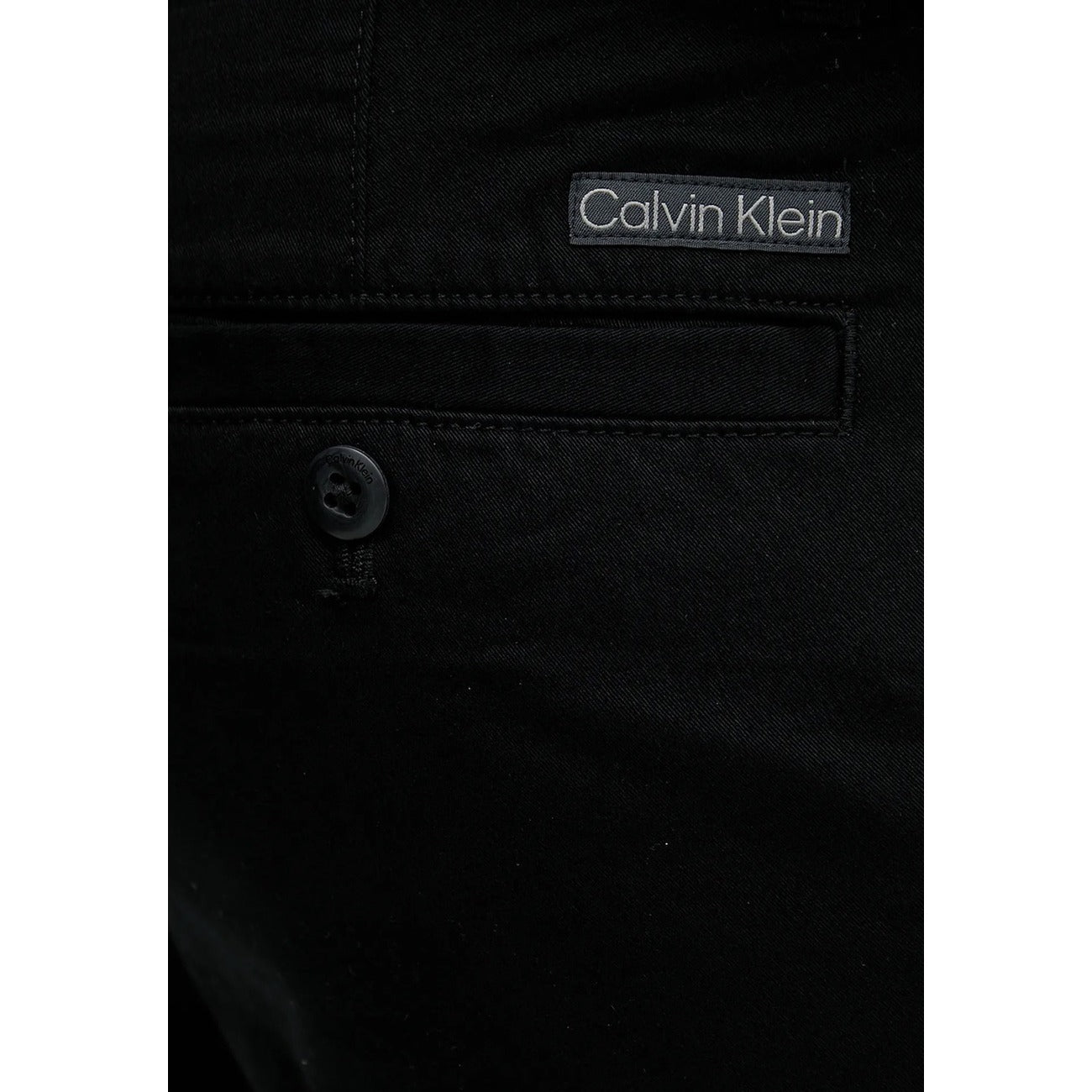 2446460 Calvin Klein Jeans Pantaloni Nero Cotone Uomo