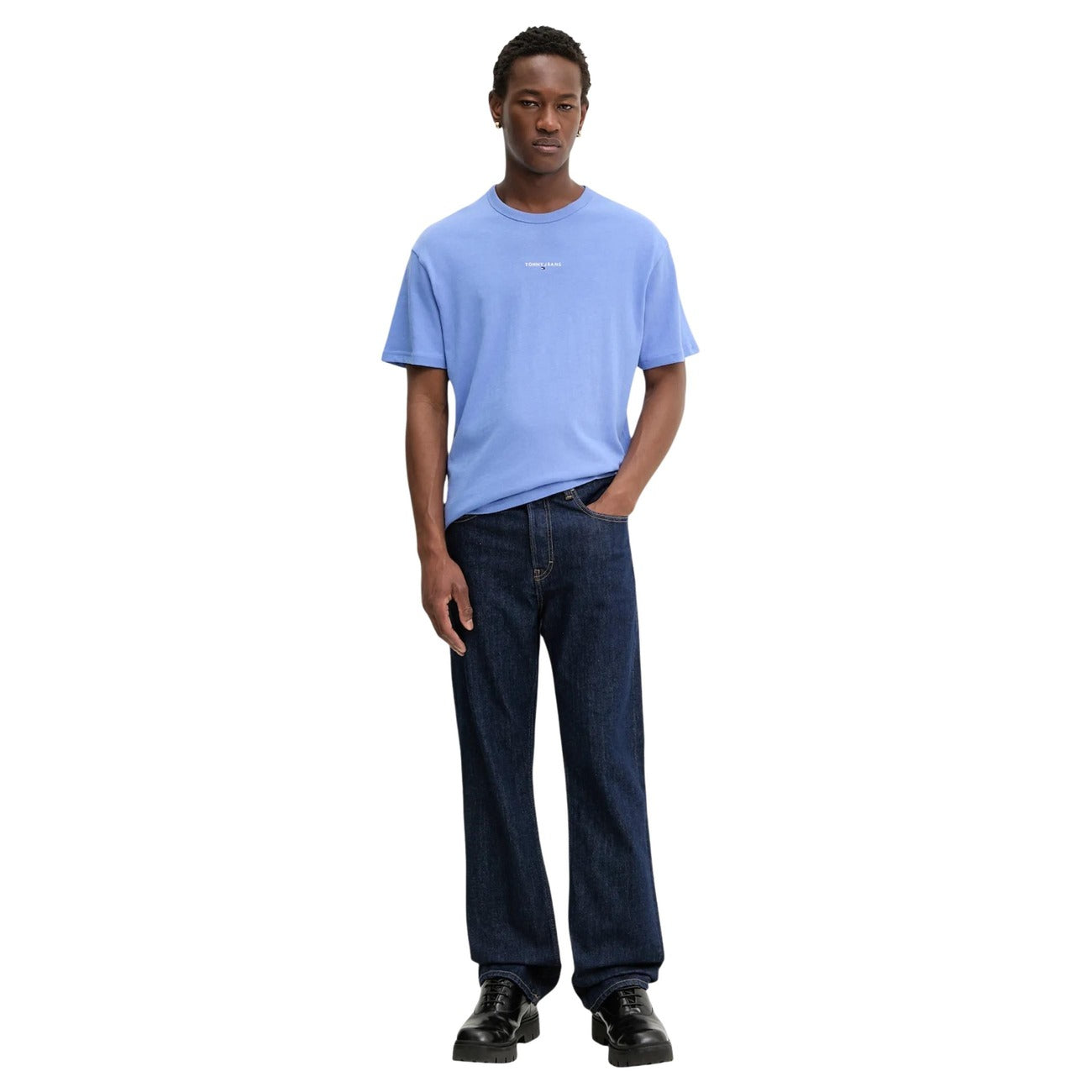 2461598 Tommy Hilfiger Jeans T-Shirt Azzurra Uomo