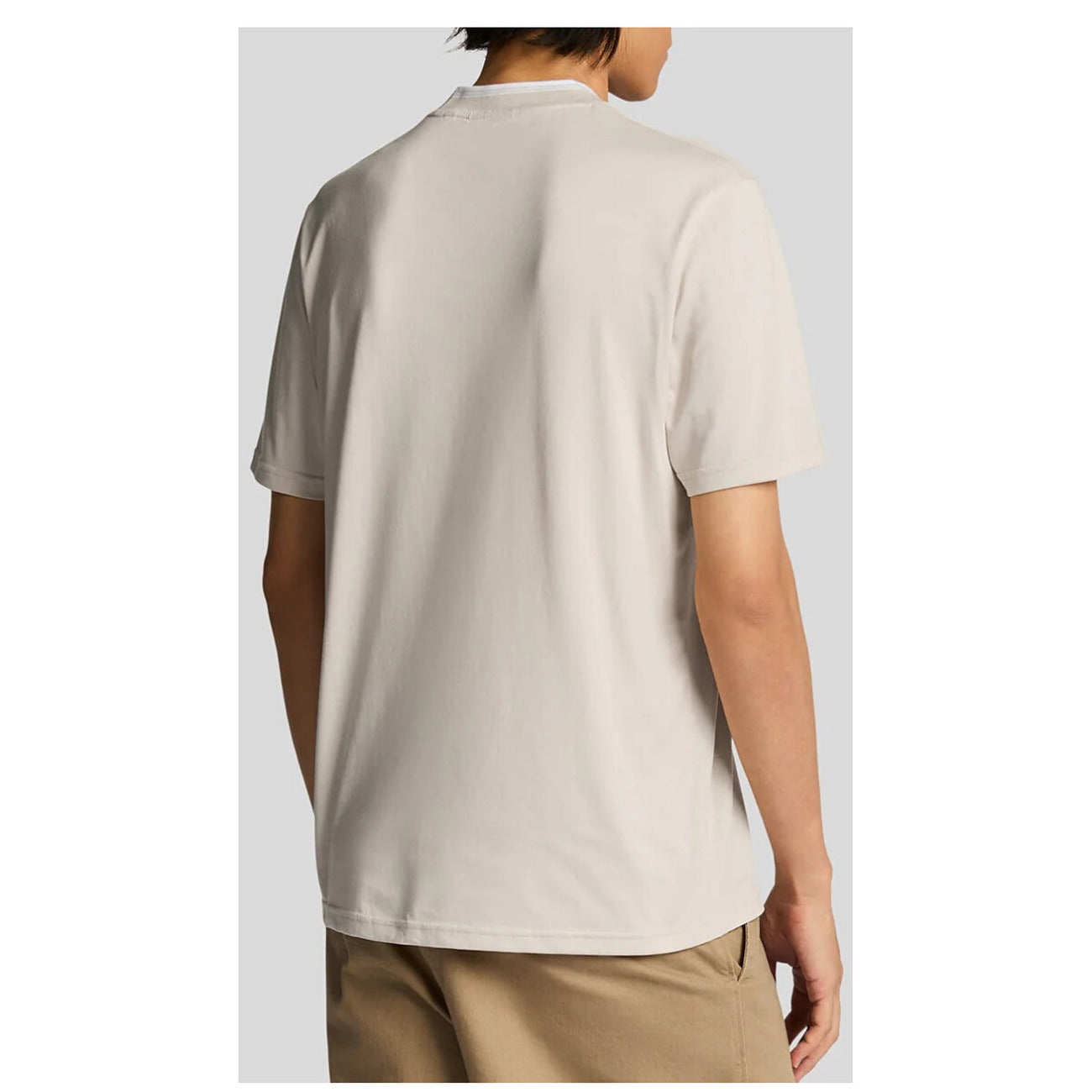 2416234 Lyle & Scott T-Shirt Beige Stampa Uomo