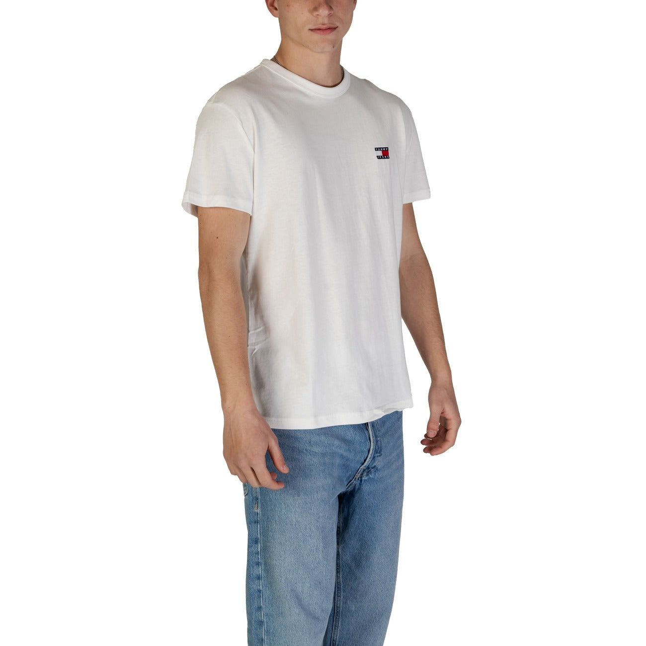2408075 Tommy Hilfiger Jeans T-Shirt Bianca Uomo