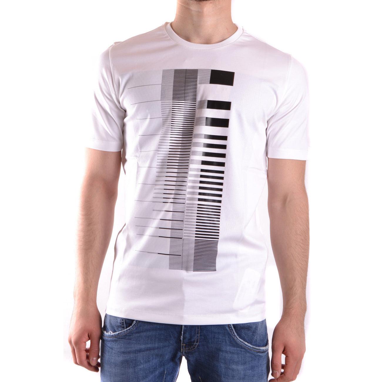 2430971 Diesel Black Gold T-Shirt Bianca Stampa Uomo