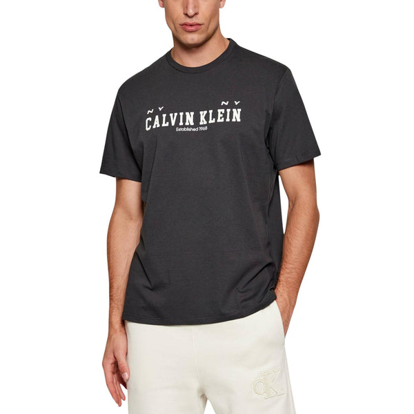 T-Shirt Nera Stampa Uomo
