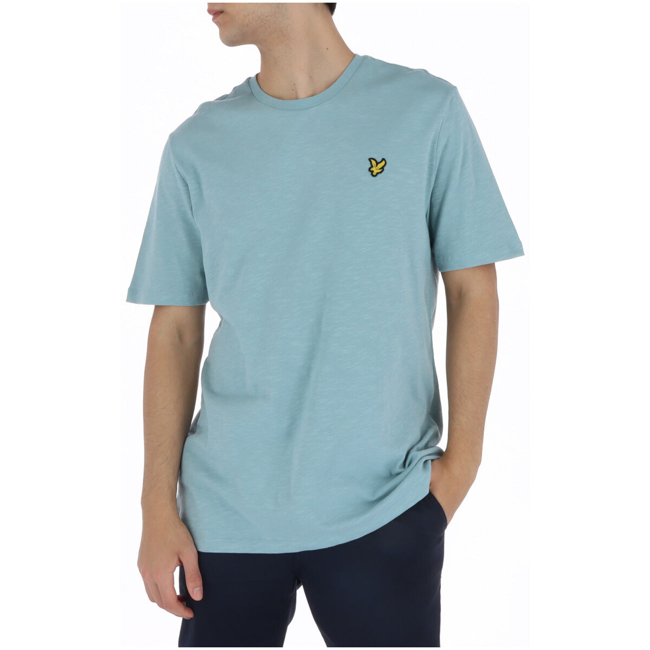 2217245 Lyle & Scott T-Shirt Azzurro Stampa Uomo