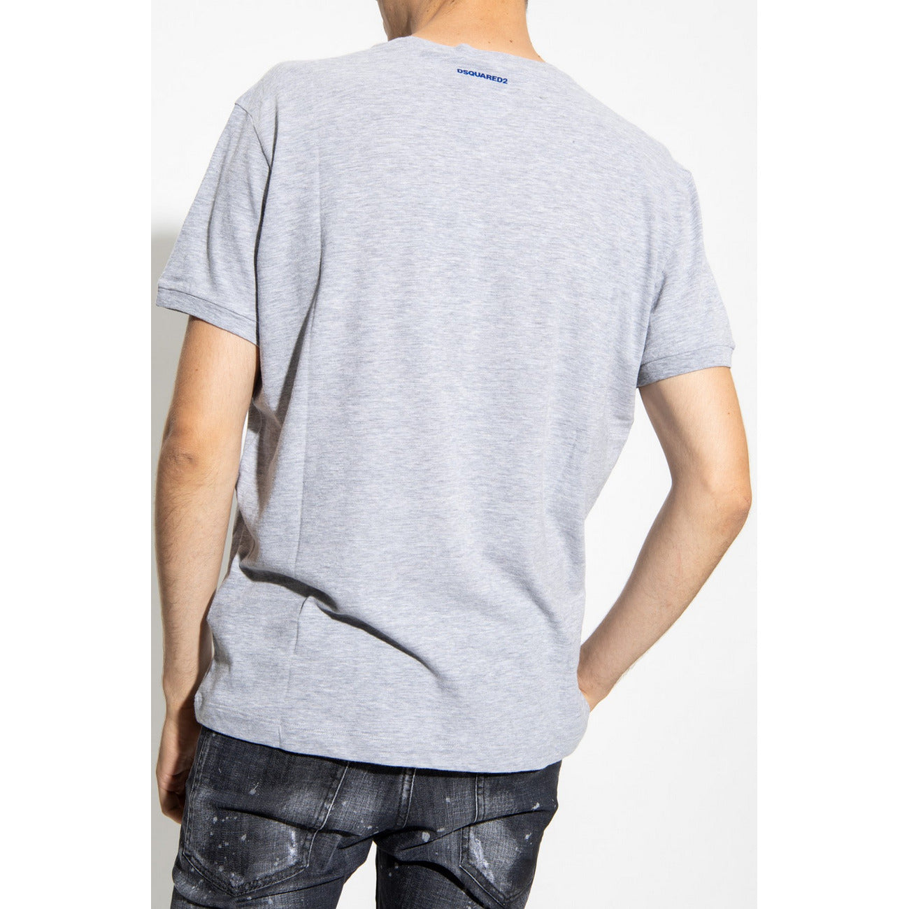 2424468 Dsquared T-Shirt Grigia Stampa Uomo