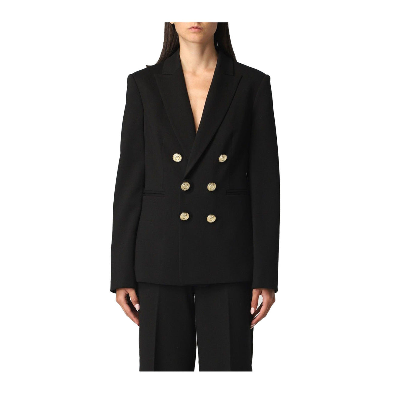 2423389 Pinko Giacca Nera Donna Viscosa 67% Bavero