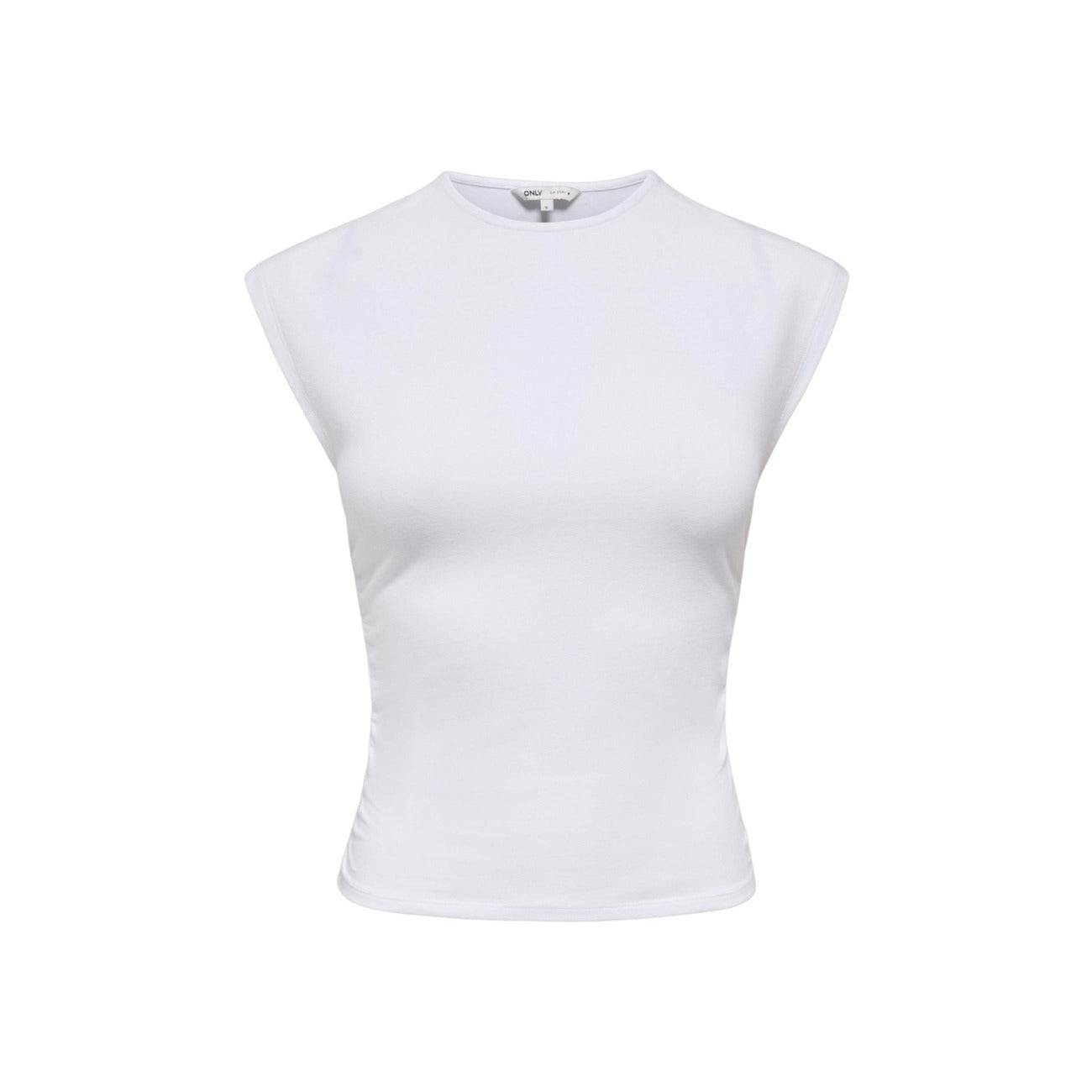 517624 Only Top Bianco Smanicato Donna