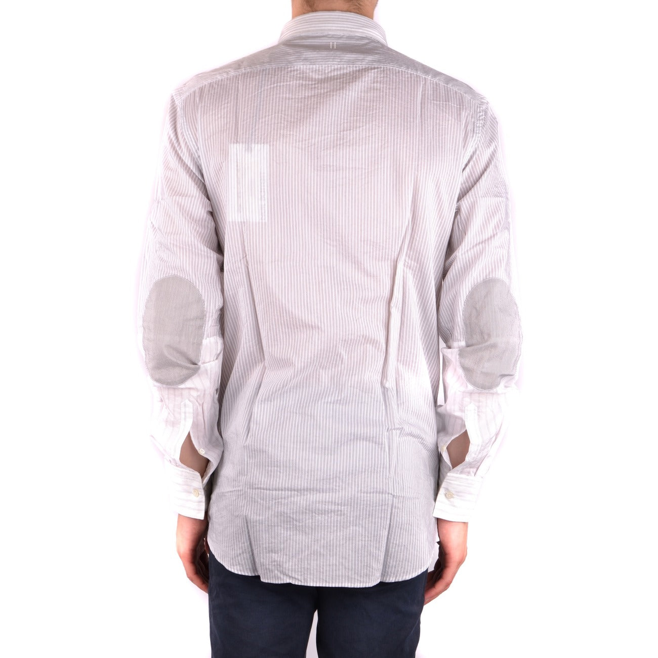 2431820 Neil Barrett Camicia Grigio Righe Maniche Lunghe Uomo