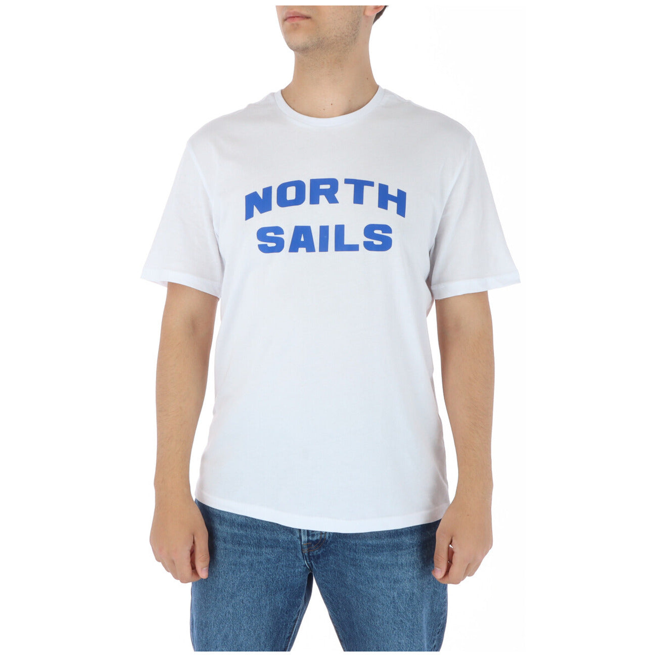 423943 North Sails T-Shirt Bianco Monocromo Uomo