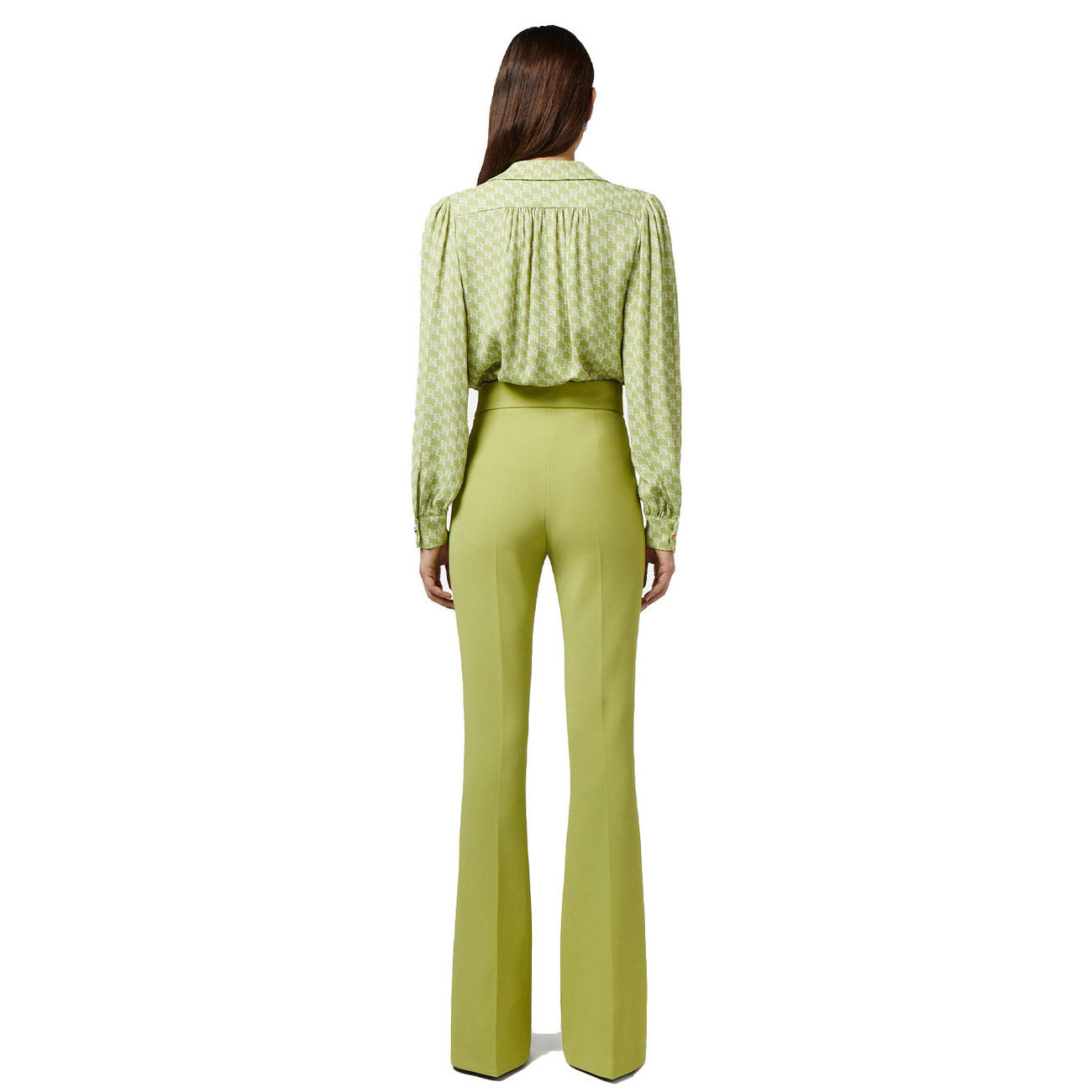 486634 Elisabetta Franchi Blusa Verde Donna Primavera/Estate