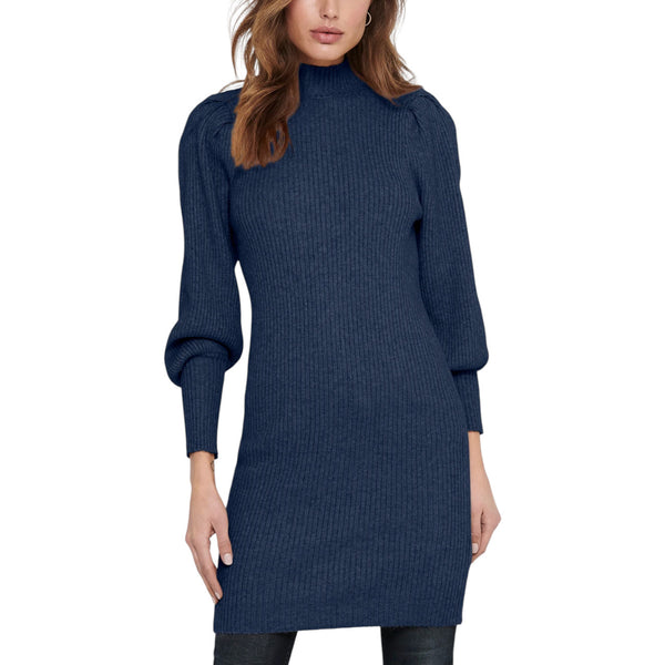 Onlkatia L/S Drap Mock Neck Knit Dress 15232502