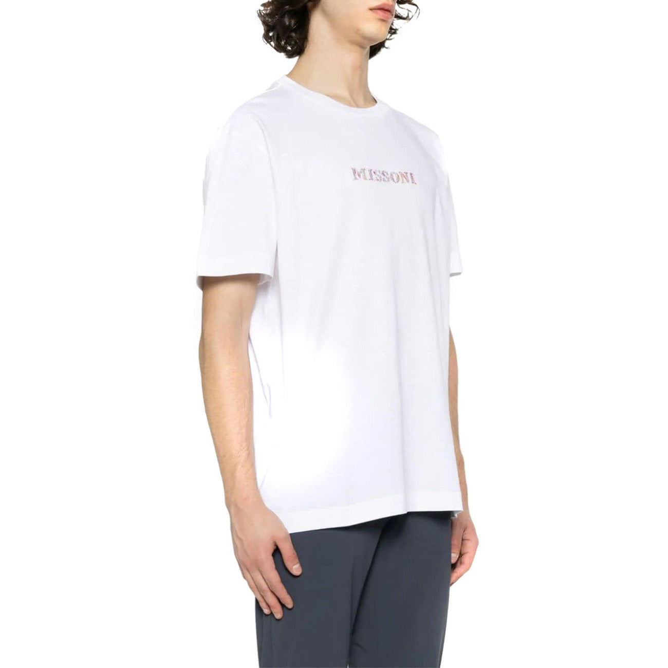 2431008 Missoni T-shirt Bianca Stampa Uomo