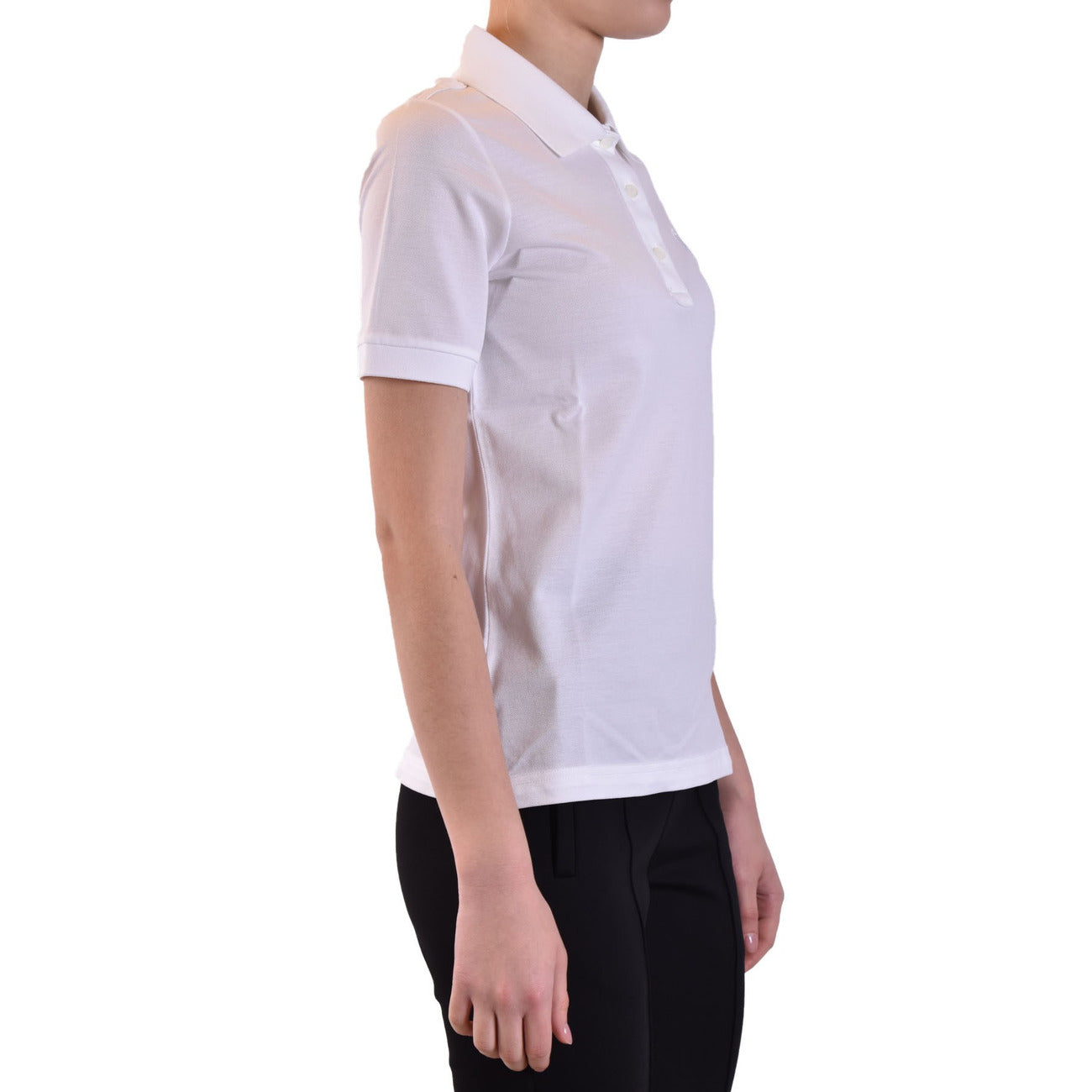 2449202 Burberry Polo Bianca Cotone Donna