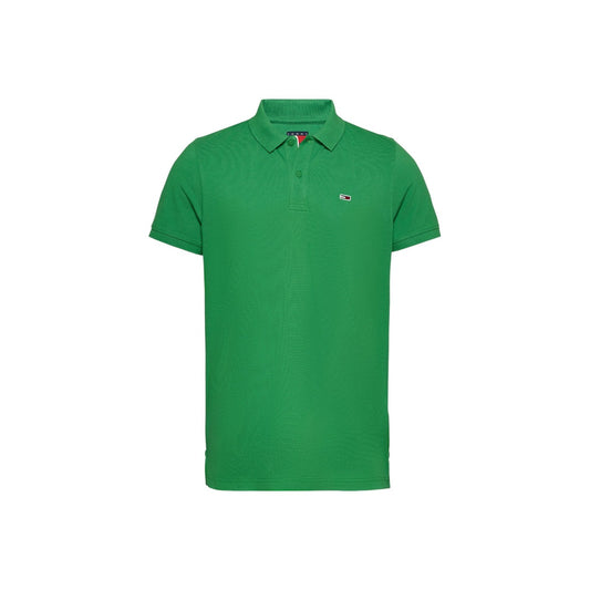 2409263 Tommy Hilfiger Jeans Polo Verde Uomo