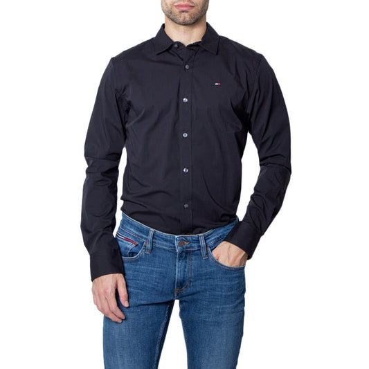 168591 Tommy Hilfiger Camicia Nera Uomo