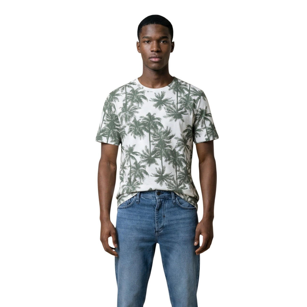 2451798 Antony Morato T-Shirt Verde Stampa 100% Cotone Uomo