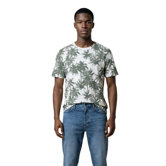 2451798 Antony Morato T-Shirt Verde Stampa 100% Cotone Uomo