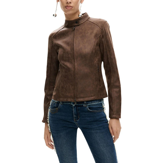 2451077 Desigual Giacca Donna Marrone Poliestere