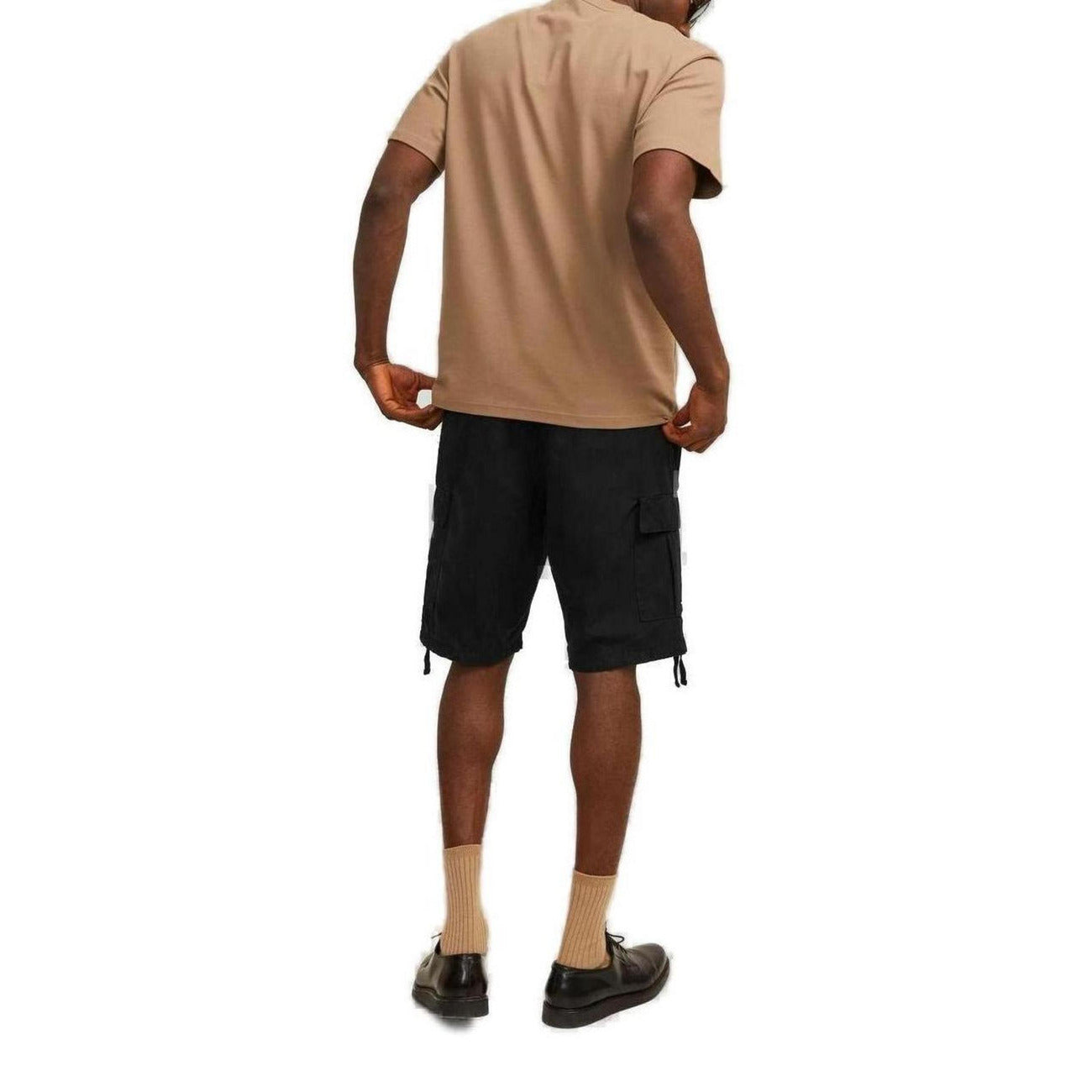 2225243 Jack & Jones Bermuda Nero Multipocket Uomo