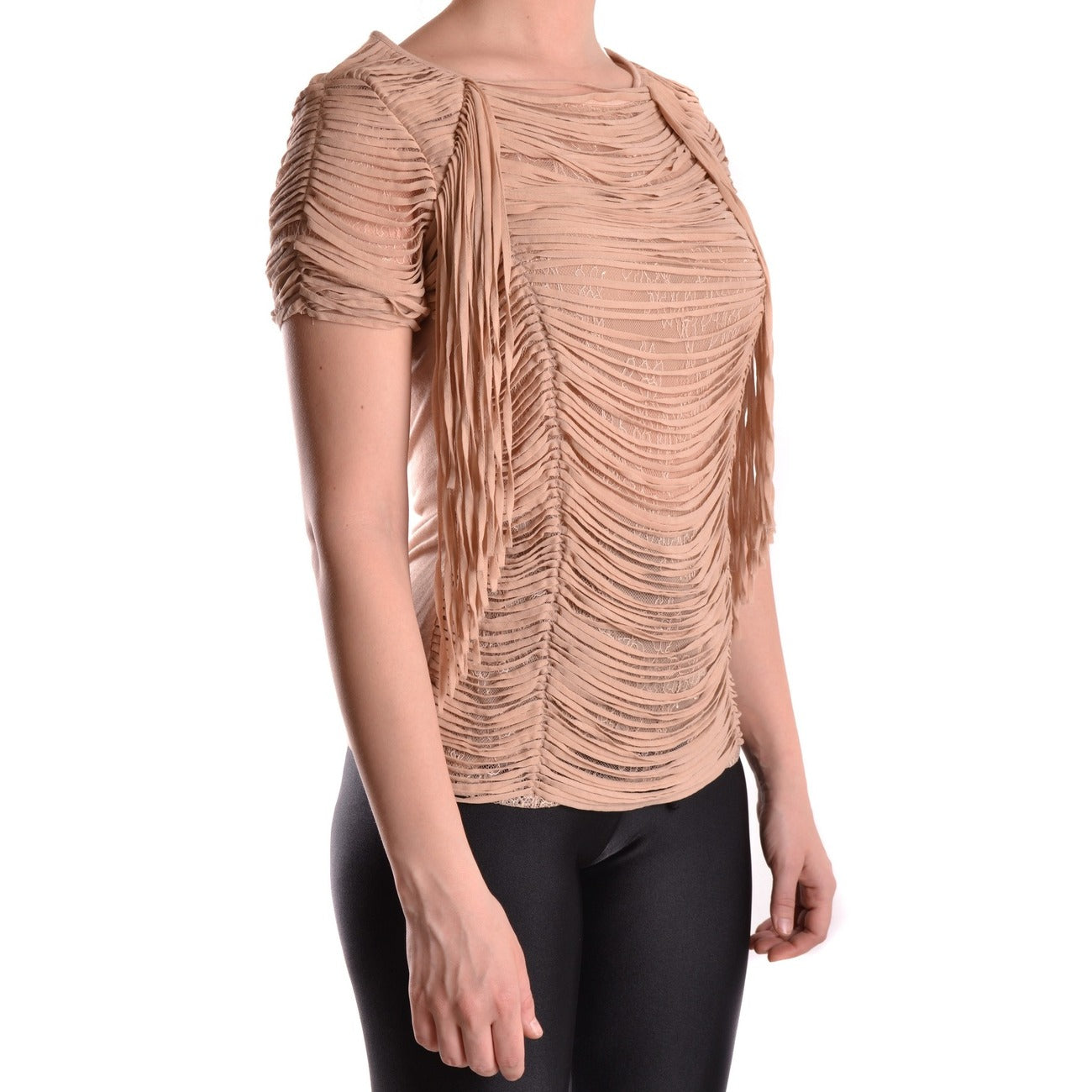 486607 Elisabetta Franchi T-Shirt Beige Donna Primavera/Estate