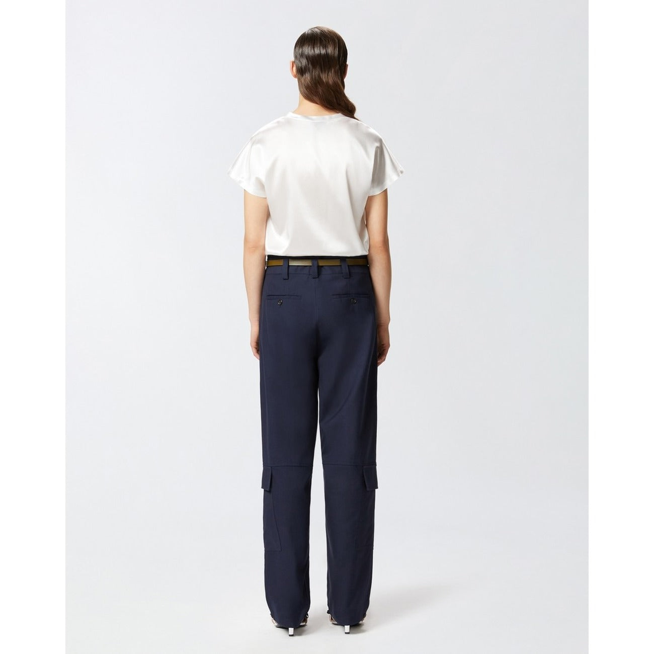 2442652 Pinko Blouse Bianca Seta Donna
