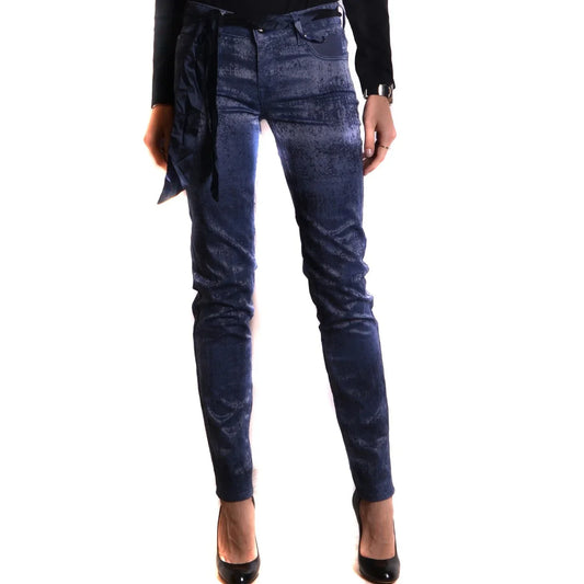 2437758 Jacob Cohen Jeans Blu Cotone Effetto Consumato Made Italy Donna