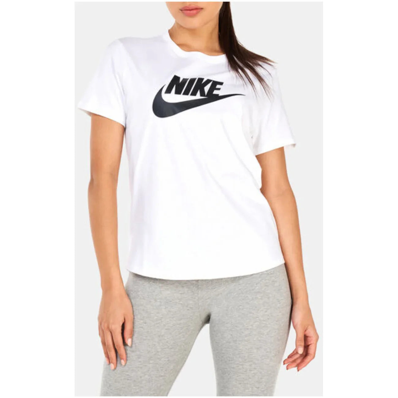 2386460 Nike T-Shirt Donna Bianca Cotone Stampa