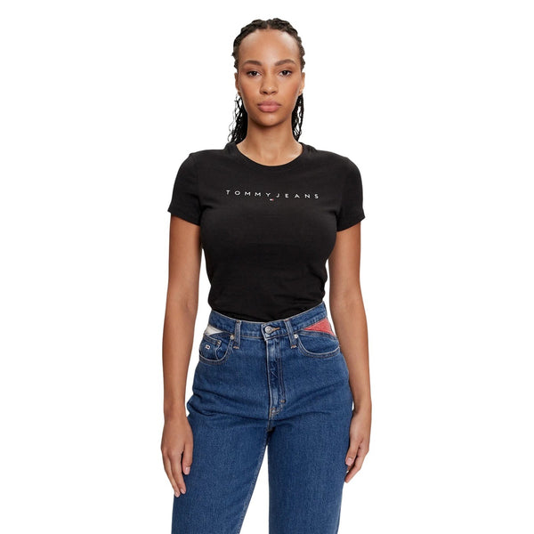 T-Shirt Nera 100% Cotone Donna