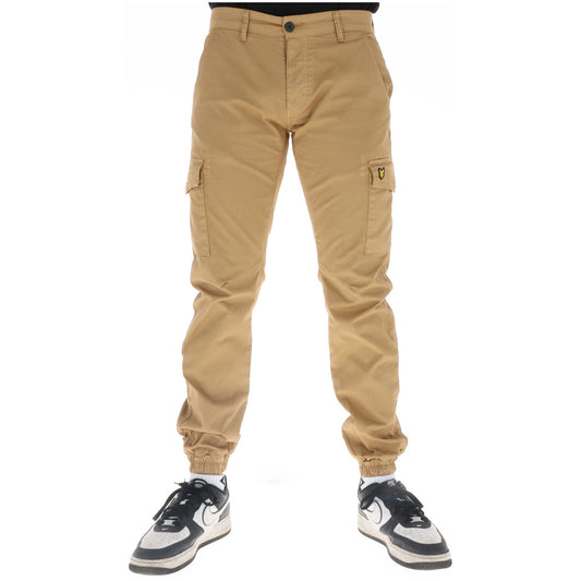 2219892 Lyle & Scott Pantaloni Cammello Stampa Uomo