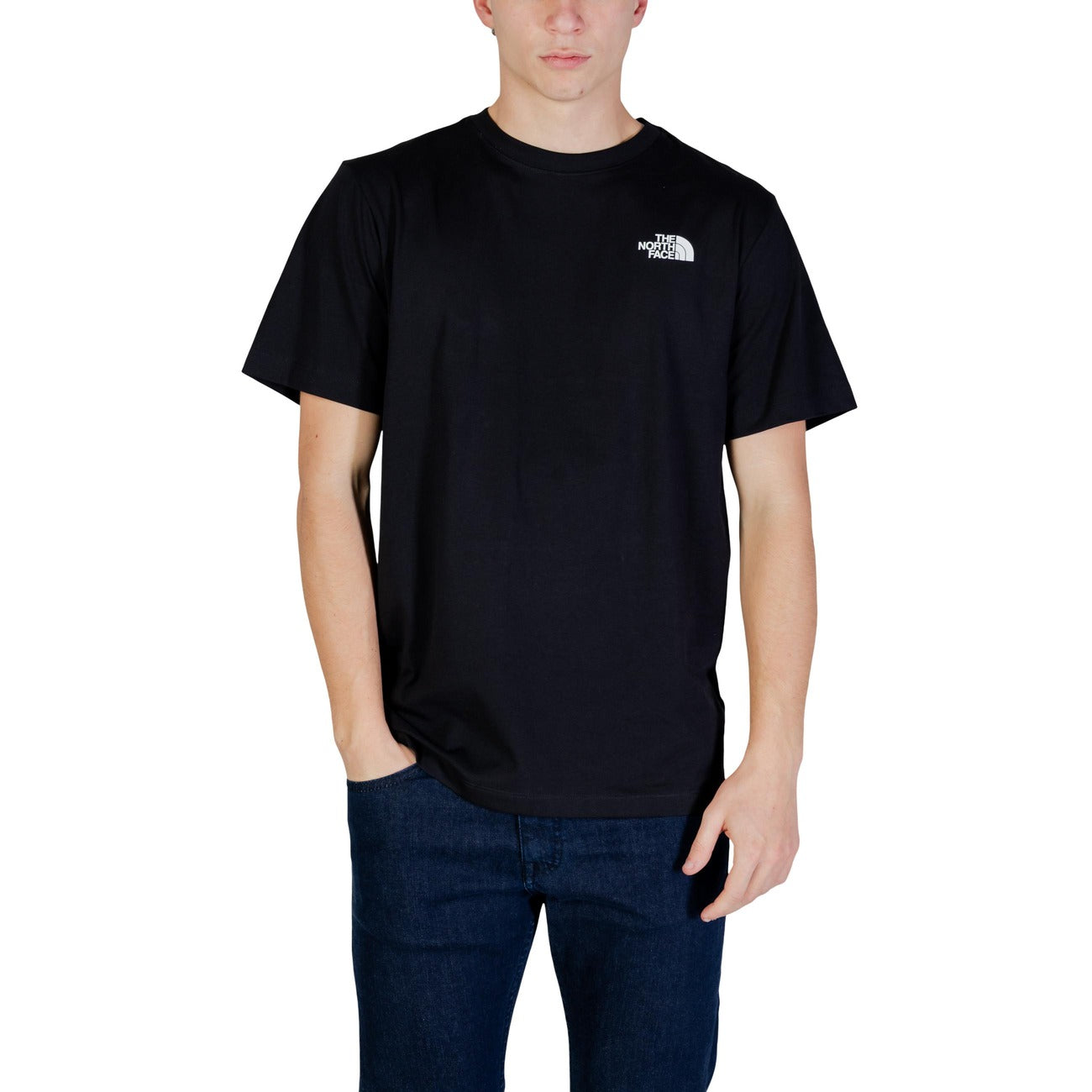 2450755 The North Face T-Shirt Nera Cotone Poliestere Uomo
