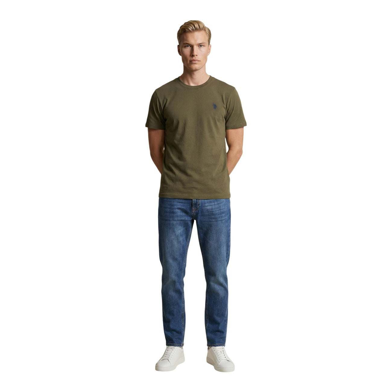 2461141 U.S. Polo Assn. T-Shirt Verde Uomo