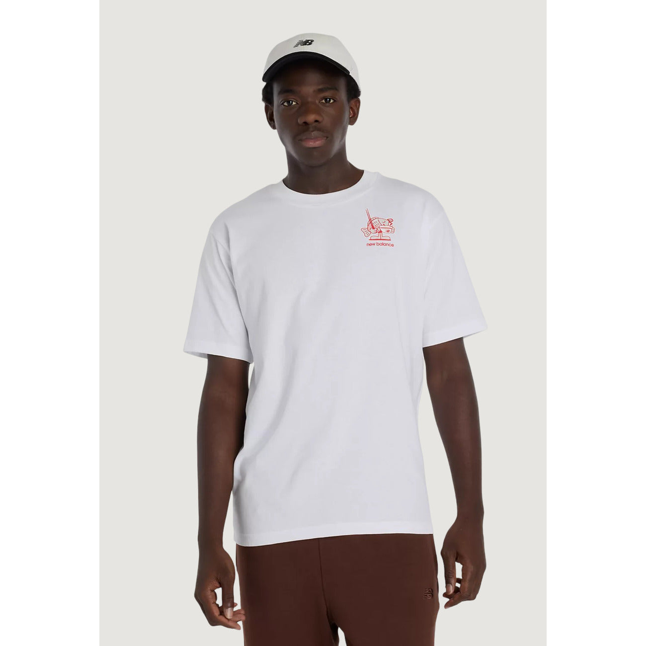 2452823 New Balance T-Shirt Bianco Uomo