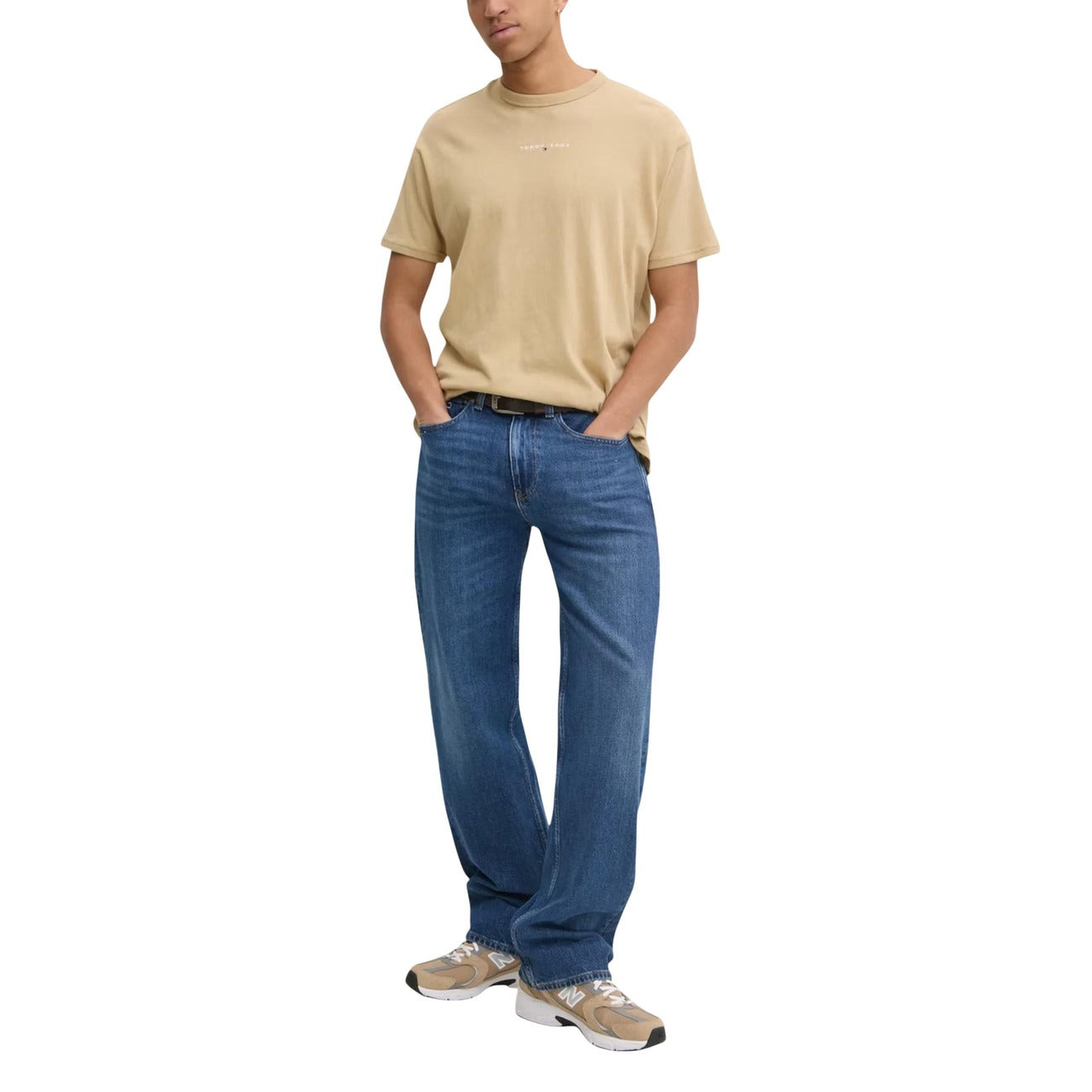 2448058 Tommy Hilfiger Jeans T-shirt Beige Uomo