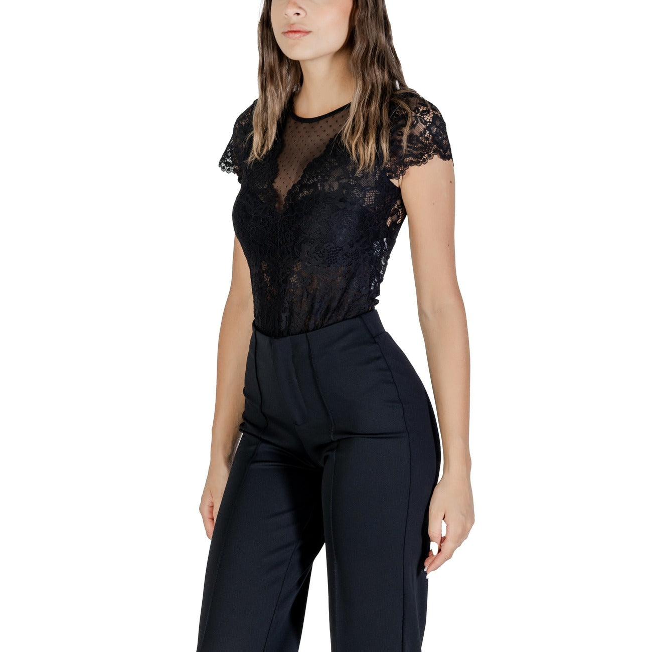 488268 Morgan De Toi Blusa Nera Maniche Corte Donna Autunno/Inverno