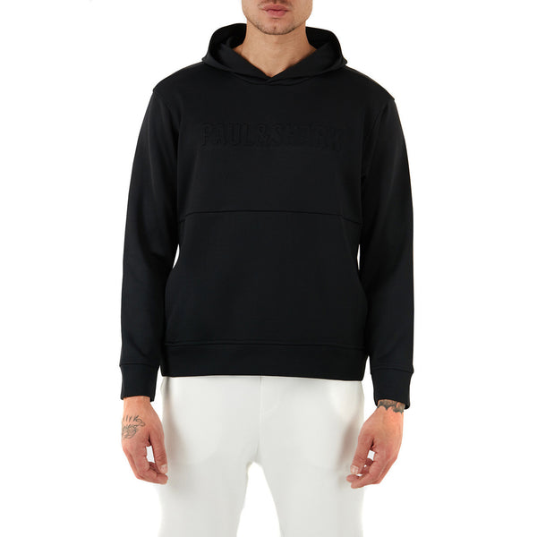 Felpa Con Cappuccio Black Tonal Logo