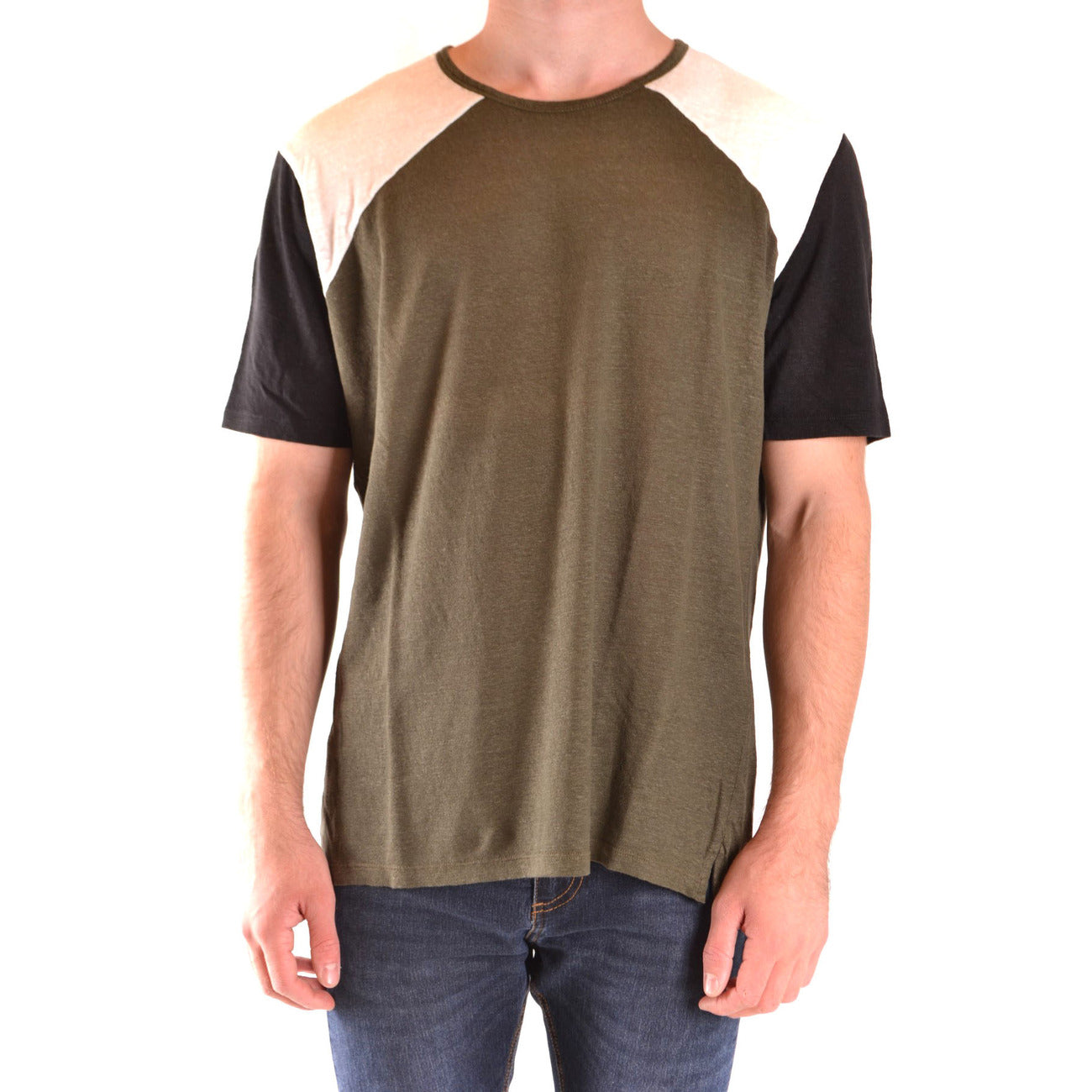 2431247 Paolo Pecora T-shirt Multicolore Lino Uomo