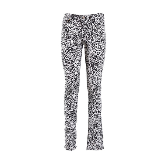 2438340 Saint Laurent Jeans Bianchi Leopardati Donna