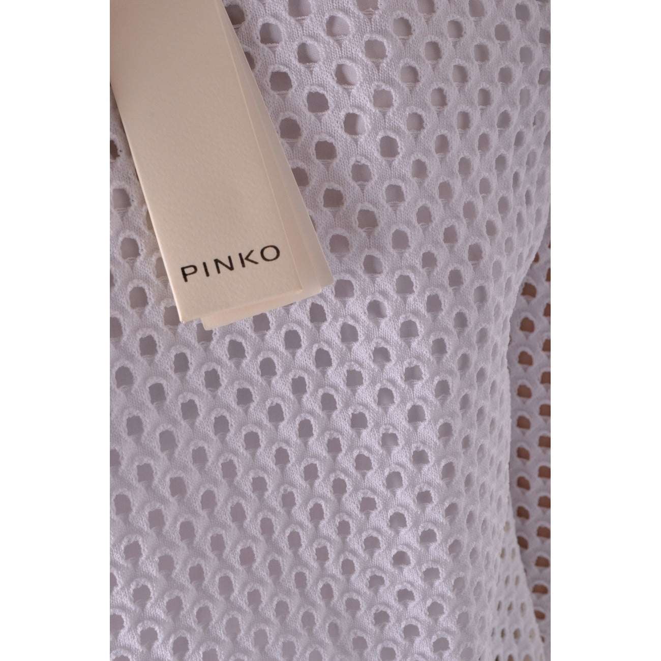2423069 Pinko Cardigan Bianco Donna Viscosa 75% Poliammide 25%