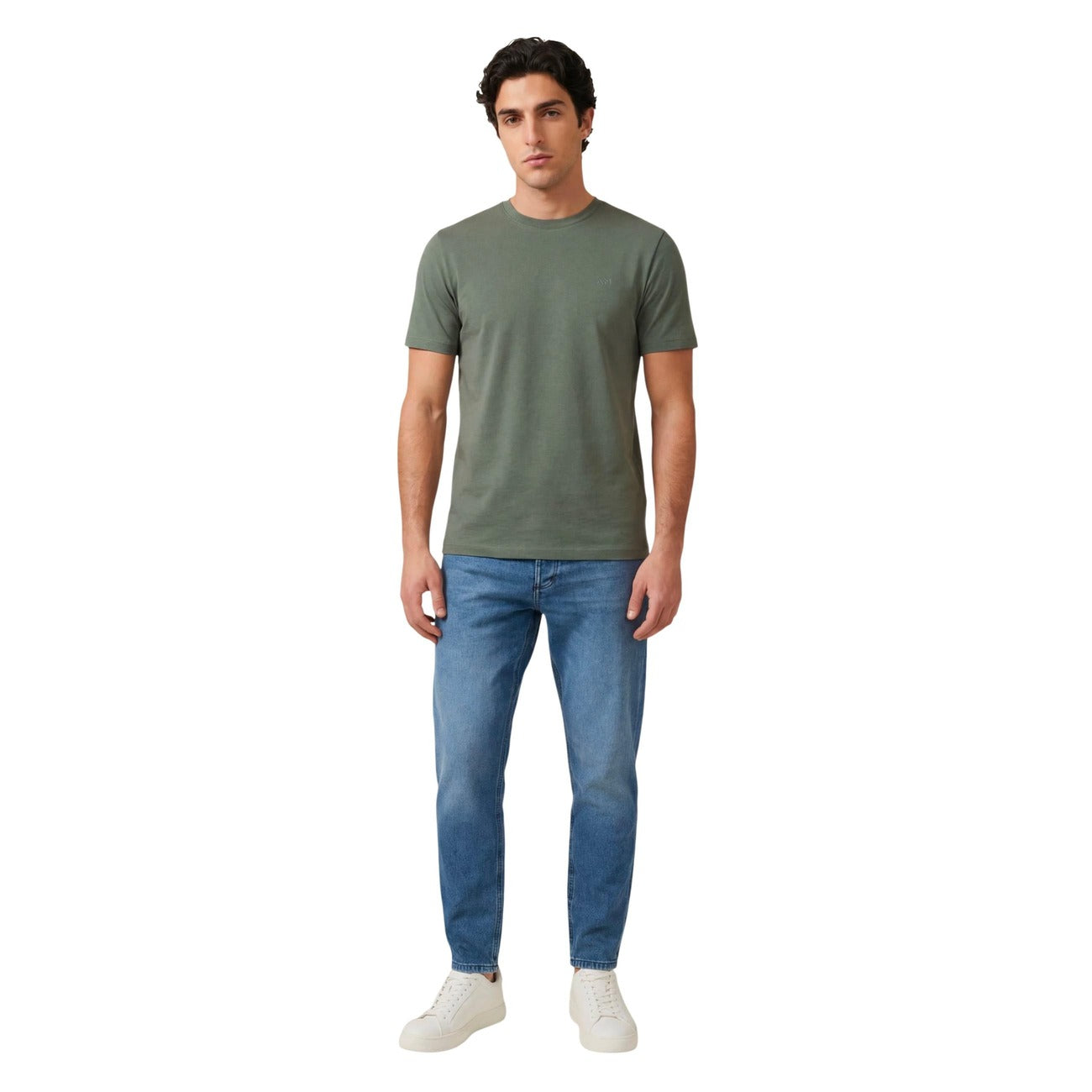 2454359 Antony Morato T-Shirt Verde Cotone Uomo