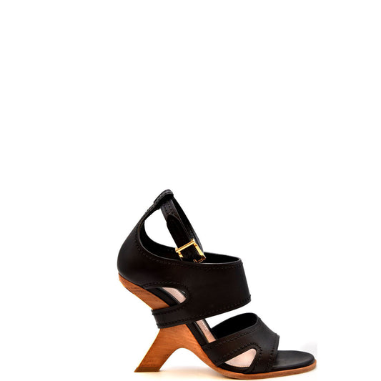 488545 Alexander McQueen Sandali Nero Donna Primavera/Estate