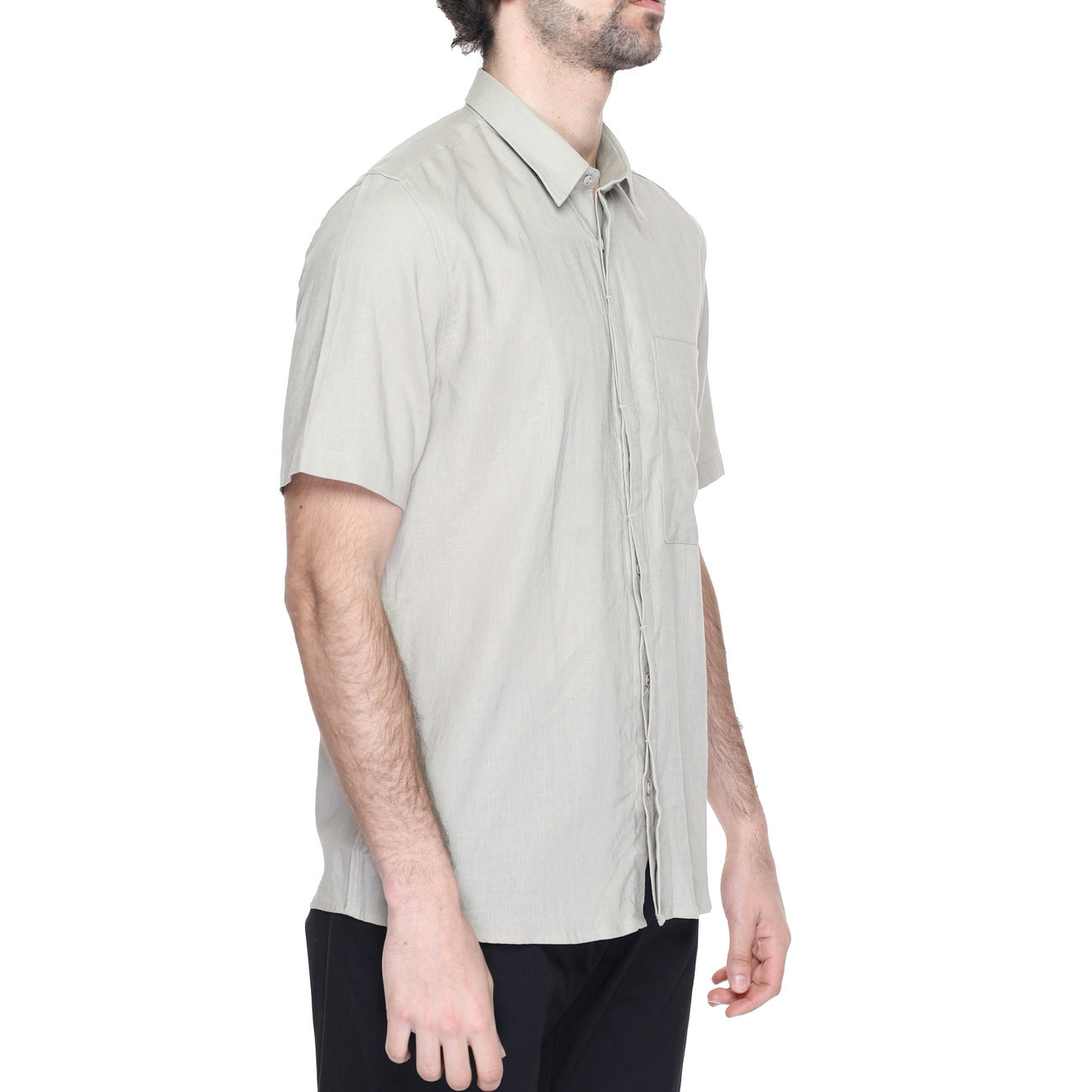 2218395 Antony Morato Camicia Beige Lino Viscosa Uomo