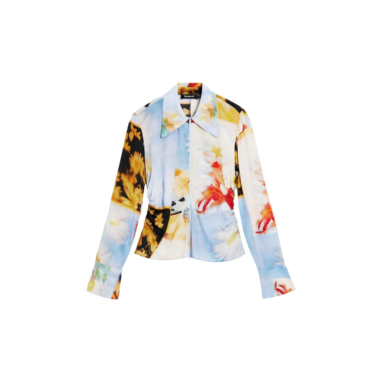 514674 Desigual Camicia Gialla Floreale Donna