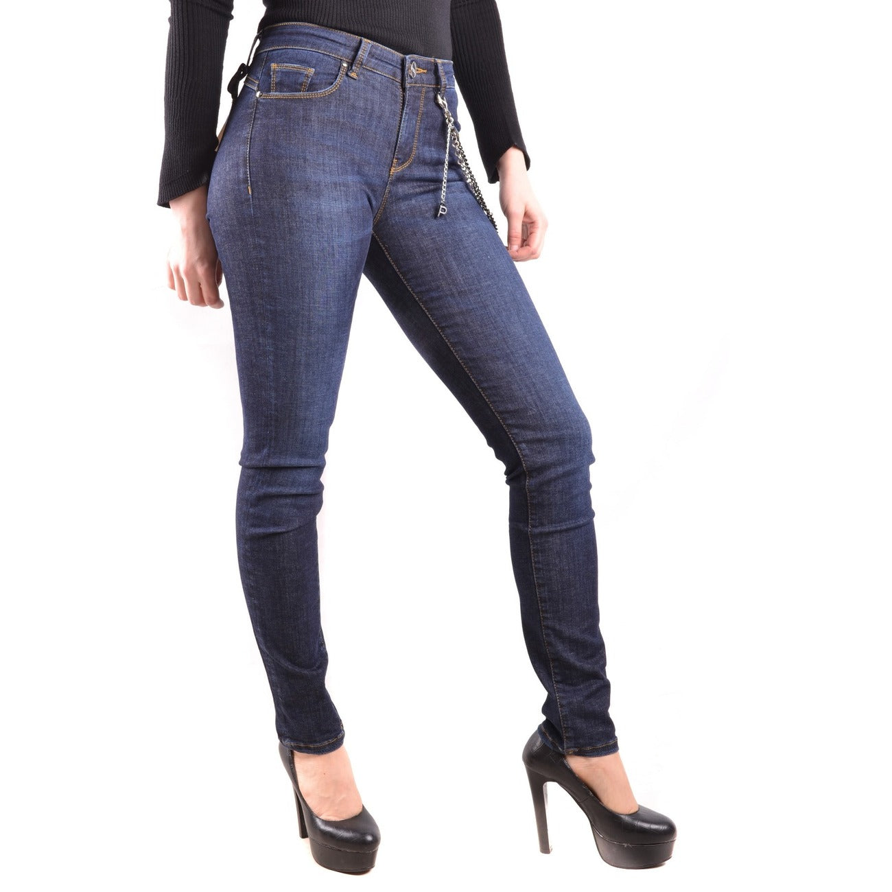 2438321 Pinko Jeans Blu Donna Cotone 90% Tasche