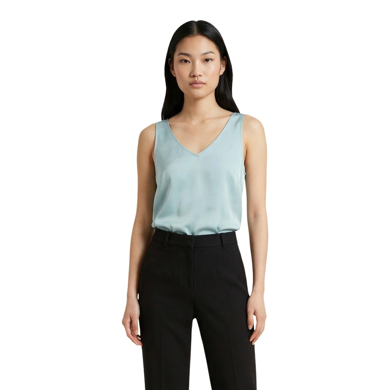 2455691 Artigli Canotta Verde Poliestere Scollo V Donna