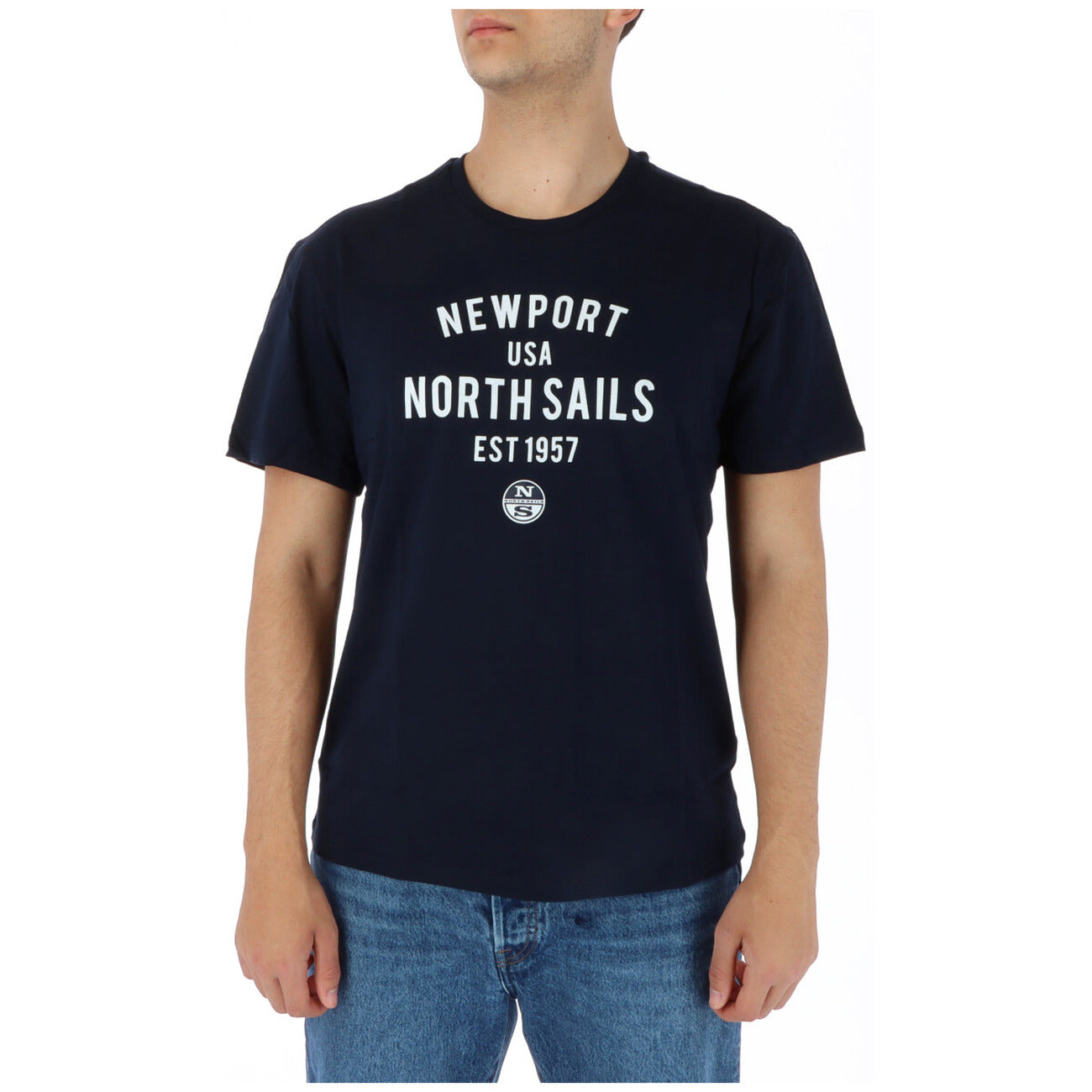 423913 North Sails T-Shirt Blu Monocromo Uomo