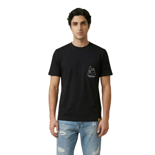 2455553 Only & Sons T-Shirt Nera con Stampa Uomo