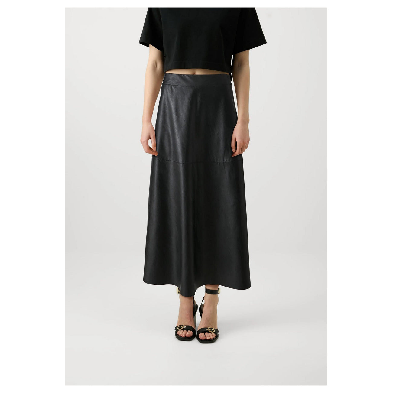 2438317 Pinko Gonna Nera Donna Poliestere 100%