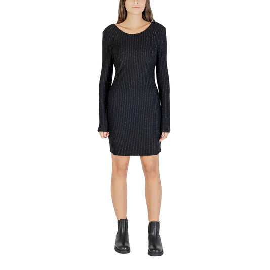 2439675 Jacqueline De Yong Abito Nero Gessato Poliestere
